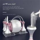 جهاز تجويف بالموجات فوق الصوتية احترافي 80 كيلو هرتز، ترددات راديوية 6 في 1، جهاز نحت الجسم، شاشة LED، مع 8 وسادات ليزر شفط الدهون