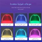 جهاز العلاج بالضوء LED، جهاز للعناية بالوجه، 7 ألوان، 170 خرزة ضوئية، رذاذ بخار، قابل للطي