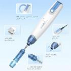 جهاز ديرما بن الكهربائي الدقيق Dr. Pen A9، مع قطعتين لكل إبرة 12/18/24/36/42/مربع/دائري