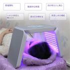 LED光療法マシン、フェイスケアデバイス、7色、222個のライトビーズ、スチームスプレー、折りたたみ式