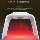 LED光療法マシン、フェイスケアデバイス、7色、232個のライトビーズ、スチームスプレー、2つのEMSパッド、折りたたみ式