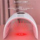 大型LED光療法マシン、フェイスケアと全身用、4色、360個のライトビーズ、調節可能な加熱、折りたたみ式