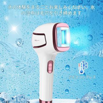 Mlay T8（パールホワイト）IPLレーザー永久脱毛、50万回フラッシュ、氷冷却、FDA認証