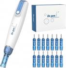Dr. Pen A9 電動マイクロニードリング ダーマペン、12/18/24/36/42/ナノスクエア/ナノラウンドの2本の針入り