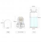 Hydra ローラー64ピン、美容液アプリケーター、針長0.5mm