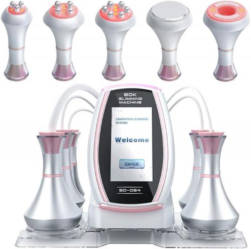 전문가용 80K 초음파 캐비테이션 머신, 지방 연소 및 전신 마사지를 위한 5in1 무선 주파수 바디 슬리밍 조각 장치