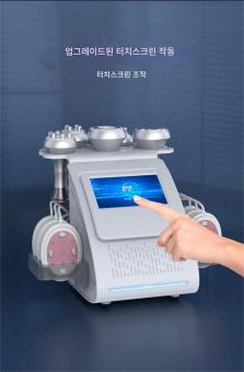 전문가용 80K 초음파 캐비테이션 머신, 6인1 무선 주파수 바디 슬리밍 조각 장치, EMS 패드 6개
