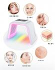 LED 광선 요법 기계 얼굴 관리 장치, 7가지 색상, 178개 빛 구슬, 나노 스팀 스프레이, 접이식