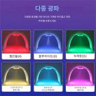 LED 광선 요법 기계 얼굴 관리 장치, 7가지 색상, 170개 빛 구슬, 나노 스팀 스프레이, 접이식