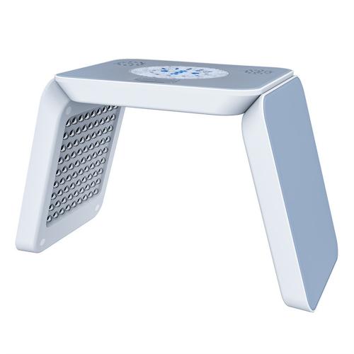 LED 광선 요법 기계 얼굴 관리 장치, 7가지 색상, 222개 빛 구슬, 나노 스팀 스프레이, 접이식