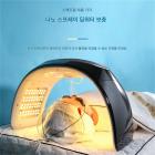 LED 광선 요법 기계 얼굴 관리 장치, 7가지 색상, 184개 빛 구슬, 나노 스팀 스프레이, 접이식