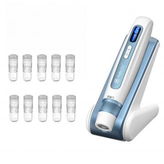 Dr. Pen Hydra Pen H5 전기 미세 바늘 데르마펜, EMS 기능, 12핀/24핀/36핀/나노 사각형/나노 원형당 2개의 카트리지 포함