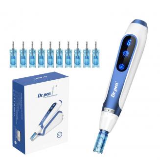 Dr. Pen A11 전기 마이크로 니들링 데르마펜, 10개 12핀 카트리지 포함