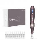 Dr. Pen A10 전기 마이크로 니들링 데르마펜, 10개 12핀 카트리지 포함
