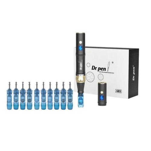 Dr. Pen A8s 전기 마이크로 니들링 데르마펜, 10개 12핀 카트리지 포함