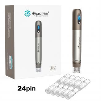 Dr. Pen Hydra Pen H3 Electric Microneedling Dermapen, Automatic Applying, with 10pcs 24pin Containable Cartridges