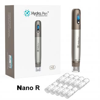 Dr. Pen Hydra Pen H3 Electric Microneedling Dermapen, Automatic Applying, with 10pcs Nano Round Containable Cartridges