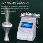 Professional 80K Ultrasonic Cavitation Machine, 5in1 Radio-frequency Body Slimming Sculpting Device for Fat Burn and Full Body Massage, US Plug