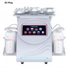 Professional 80K Ultrasonic Cavitation Machine, 6in1 Radio-frequency Body Slimming Sculpting Device, with 8 Lipolaser Pads, EU Plug