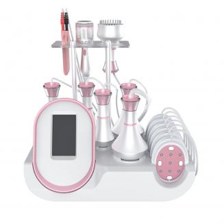Professional 80K Ultrasonic Cavitation Machine, 9in1 Radio-frequency Body Slimming Sculpting Device, with 6 EMS Pads, US Plug