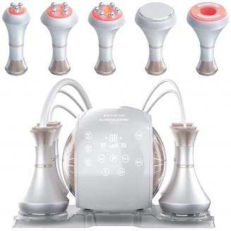 Professional 80K Ultrasonic Cavitation Machine, 5in1 Radio-frequency Body Slimming Sculpting Device, LED Display, US Plug