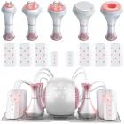 Professional 80K Ultrasonic Cavitation Machine, 6in1 Radio-frequency Body Slimming Sculpting Device, LED Display, with 8 Lipolaser Pads, US Plug