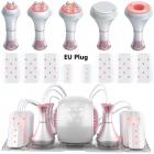Professional 80K Ultrasonic Cavitation Machine, 6in1 Radio-frequency Body Slimming Sculpting Device, LED Display, with 8 Lipolaser Pads, EU Plug