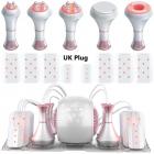 Professional 80K Ultrasonic Cavitation Machine, 6in1 Radio-frequency Body Slimming Sculpting Device, LED Display, with 8 Lipolaser Pads, UK Plug
