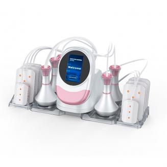 Professional 80K Ultrasonic Cavitation Machine, 6in1 Radio-frequency Body Slimming Sculpting Device, with 8 Lipolaser Pads, US Plug