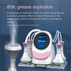 Professional 80K Ultrasonic Cavitation Machine, 6in1 Radio-frequency Body Slimming Sculpting Device, with 6 EMS Pads, US Plug