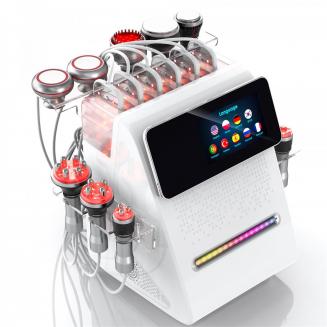 Professional 80K Ultrasonic Cavitation Machine, 11in1 All in One Radio-frequency Body Slimming Sculpting Device, with 6 EMS Pads, US Plug