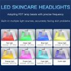 LED Light Therapy Machine Face Care Device, 7 Colors, 145 Light Beads, Nano Steam Spray, Foldable, US Plug