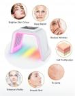 LED Light Therapy Machine Face Care Device, 7 Colors, 178 Light Beads, Nano Steam Spray, Foldable, US Plug