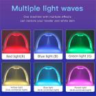 LED Light Therapy Machine Face Care Device, 7 Colors, 170 Light Beads, Nano Steam Spray, Foldable, US Plug