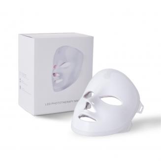 LED Light Therapy Face Mask, 7 Colors, 54 Light Beads, USB Rechargeable