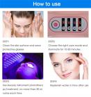 LED Light Therapy Machine Face Care Device, 7 Colors, 294 Light Beads, Foldable, US Plug