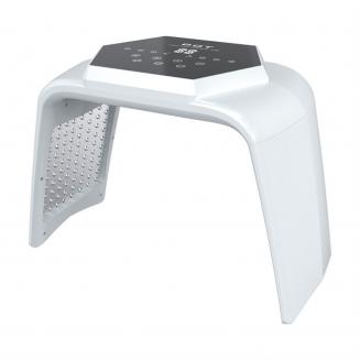 LED Light Therapy Machine Face Care Device, 7 Colors, 232 Light Beads, Nano Steam Spray, with 2 EMS Pads, Foldable, US Plug