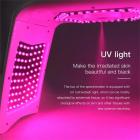 LED Light Therapy Machine Face Care Device, 7 Colors, 232 Light Beads, Nano Steam Spray, with 2 EMS Pads, Foldable, US Plug