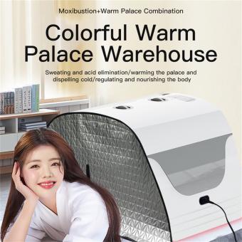 Large LED Light Therapy Machine for Face and Full Body, Electric Moxibustion Device for Salon and SPA Use, Infraded 7 Colors, Foldable, US Plug