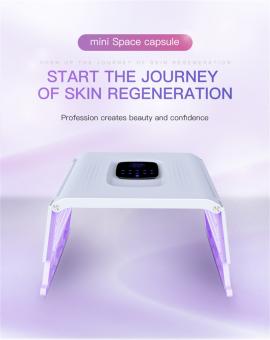 Large LED Light Therapy Machine for Face Care and Full Body, 7 Colors, 468 Light Beads, Foldable, US Plug
