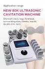 Professional 80K Ultrasonic Cavitation Machine, 11in1 All in One Radio-frequency Body Slimming Fat Burning Device, with 6 Lipolaser Pads, US Plug