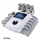 Professional 80K Ultrasonic Cavitation Machine, 11in1 All in One Radio-frequency Body Slimming Fat Burning Device, with 6 Lipolaser Pads, UK Plug