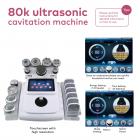 Professional 80K Ultrasonic Cavitation Machine, 11in1 All in One Radio-frequency Body Slimming Fat Burning Device, with 6 EMS Pads, US Plug