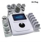 Professional 80K Ultrasonic Cavitation Machine, 11in1 All in One Radio-frequency Body Slimming Fat Burning Device, with 6 EMS Pads, EU Plug