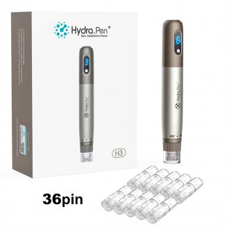 Dr. Pen Hydra Pen H3 Electric Microneedling Dermapen, Automatic Applying, with 10pcs 36pin Containable Cartridges