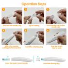 Dr. Pen Hydra Pen H2 Electric Microneedling Dermapen, Serum Applicator, with 10pcs 12pin 0.25mm Containable Cartridges