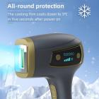 Mlay T8 (Dark Gold) IPL Laser Permanent Hair Removal, 500,000 Flashes, Ice Cooling, FDA Certified, US Plug