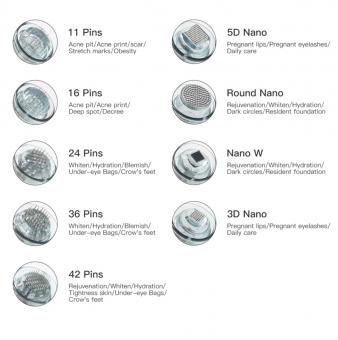 Nano Square Cartridge Replacement for Dr. Pen M8, 50pcs Pack