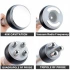 Professional 40K Ultrasonic Cavitation Machine, 4in1 Radio-frequency Body Slimming Sculpting Device for Fat Burn and Full Body Massage, US Plug