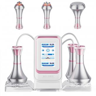 Professional 80K Ultrasonic Cavitation Machine, 3in1 Radio-frequency Body Slimming Sculpting Device for Fat Burn and Full Body Massage, US Plug